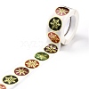 Christmas Themed Flat Round Roll Stickers LS-DIY-B045-14-3