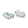 304 Stainless Steel Enamel Charms STAS-M102-15P-02-2