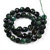 Natural Fuchsite Beads Strands G-T140-20C-3