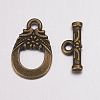 Tibetan Style Alloy Toggle Clasps MAC2014-NF-2