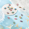 Spritewelry 48Pcs 4 Colors Alloy Crystal Rhinestone Connector Charms FIND-SW0001-26-5