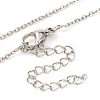 Brass Micro Pave Clear Cubic Zirconia Bowknot Pendant Necklaces NJEW-F326-04P-3