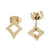 Vacuum Plating 304 Stainless Steel Stud Earrings for Women EJEW-A048-13G-2