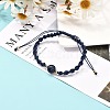 Adjustable Round Natural Gemstone Beads Bracelets for Women or Men BJEW-JB06840-6