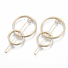 Alloy Hollow Geometric Hair Pin PHAR-N005-009G-1