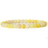 Yellow Opal Round Beaded Stretch Bracelet SF8562-26-1