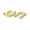 Rack Plating Brass Letter Connector Charms KK-C007-38G-U-3