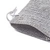 Polyester Imitation Burlap Packing Pouches Drawstring Bags ABAG-XCP0001-06-4
