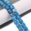 Handmade Lampwork Chevron Beads Strands X-LAMP-K041-01B-07-2