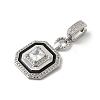 Brass Micro Pave Cubic Zirconia Pendants KK-U047-05P-2