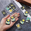 SUNNYCLUE 16pcs 4 style Printed Acrylic Pendants OACR-SC0001-14-3