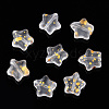 Spray Painted Glass Beads GLAA-R211-04-F03-1