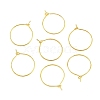 Brass Wine Glass Charm Rings EC067-1G-1