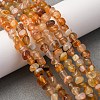 Dyed Natural Carnelian Beads Strands G-F465-22-2
