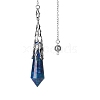 Natural Lapis Lazuli Dowsing Pendulum Big Pendants PW-WGF0B2B-10-1