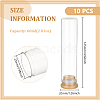 BENECREAT 10Pcs Glass Bead Storage Tubes AJEW-BC0006-90A-2