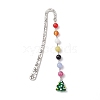 Christmas Theme Alloy Hook Bookmarks AJEW-JK00337-3