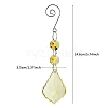 Glass Leaf Hanging Ornaments PW-WG86853-03-1