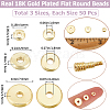 Beebeecraft 150Pcs 3 Style Brass Beads KK-BBC0012-13-2