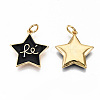 Brass Enamel Pendants KK-T062-07G-02-NF-2