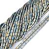 Electroplate Glass Beads Strands EGLA-K014-B-FP05-1