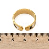 304 Stainless Steel Adjustable Cuff Rings RJEW-Q015-01G-C-3