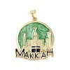 Rack Plating Brass Enamel Pendants KK-H474-21G-02-1