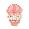 Rabbit Theme Enamel Brooch JEWB-C019-01A-KCG-1