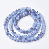 Electroplate Glass Beads Strands EGLA-A034-J6mm-F06-2