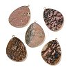 Natural Rhodonite Pendants G-K347-02G-04-1