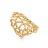 Brass Micro Pave Cubic Zirconia Rings RJEW-R146-01G-3