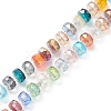 Electroplate Transparent Glass Beads Strands EGLA-H101-03H-2