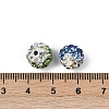 60Pcs 6 Color Handmade Polymer Clay Rhinestone Beads PORC-PH0001-38-3