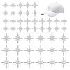 80Pcs 2 Styles Star Polyester Computerized Embroidery Iron on/Sew on Patches PATC-ME0001-17B-1