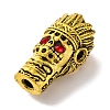 Rack Plating Tibetan Style Alloy 3 Hole Guru Beads PALLOY-F313-06AG-2