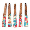 Translucent Resin & Walnut Wood Big Pendants RESI-TAC0017-46-D02-3