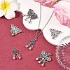 6Pcs 3 Styles Tibetan Style Alloy Pendants FIND-YW0011-65-5