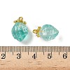 Transparent Glass Pendants GLAA-P072-03G-06-3