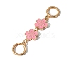 Flower Alloy Enamel Bag Extender Chains PW-WG02E6E-01-1