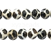 Tibetan Style Turtle Back Pattern dZi Beads G-H1454-1A-1