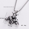 Gothic 316 Surgical Stainless Steel Pendant Box Chain Necklaces for Men ZF3615-9-1