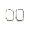 925 Sterling Silver Hoop Earrings STER-M018-01P-1