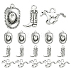 30Pcs 3 Styles Tibetan Style Alloy Pendants FIND-YW0010-51AS-1