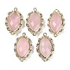 Natural Rose Quartz Faceted Horse Eye Links G-B126-02G-02-1