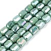 Anti-Tarnish Electroplate Glass Beads Strands EGLA-N027-03A-15-1