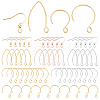 DICOSMETIC 90Pcs 9 Style Ion Plating(IP) 304 Stainless Steel Earring Hooks STAS-DC0004-67-1