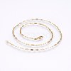 304 Stainless Steel Mariner Link Chain Necklaces X-NJEW-P226-03G-03-1