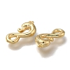 Brass S-Hook Clasps KK-H502-06G-2