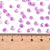 6/0 Inside Colours Transparent Glass Seed Beads SEED-T007-07J-4