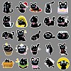 50Pcs 50 Styles PVC Stickers PW-WGDC277-01-4